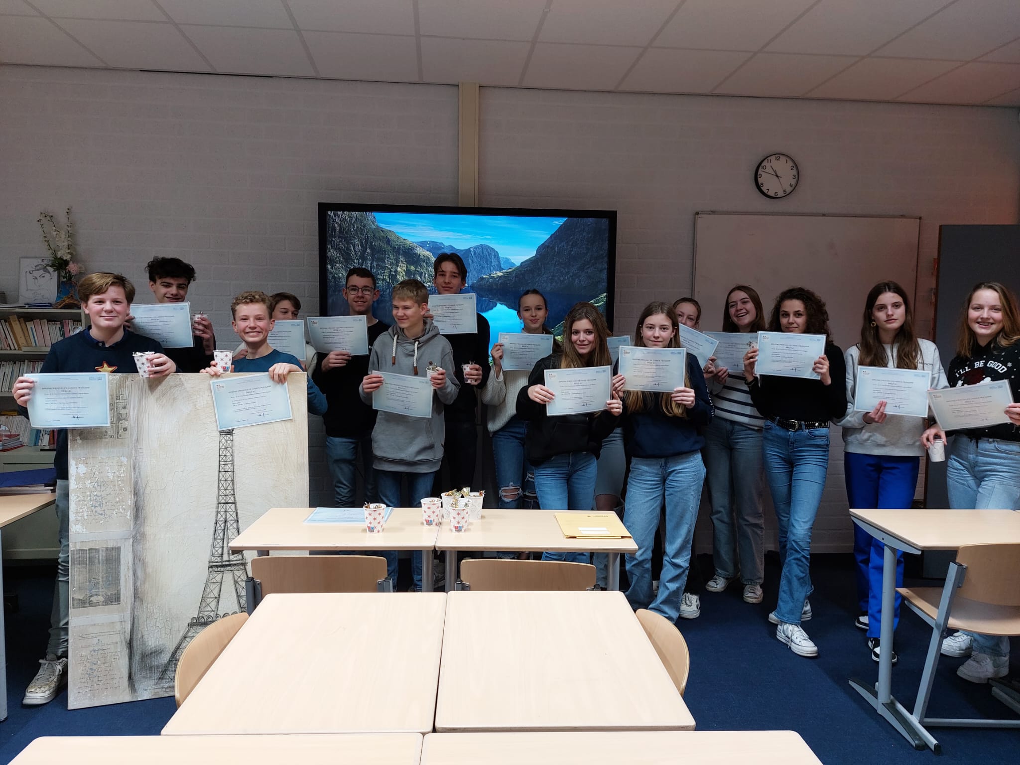 Leerlingen geslaagd voor DELF | Gymnasium Beekvliet